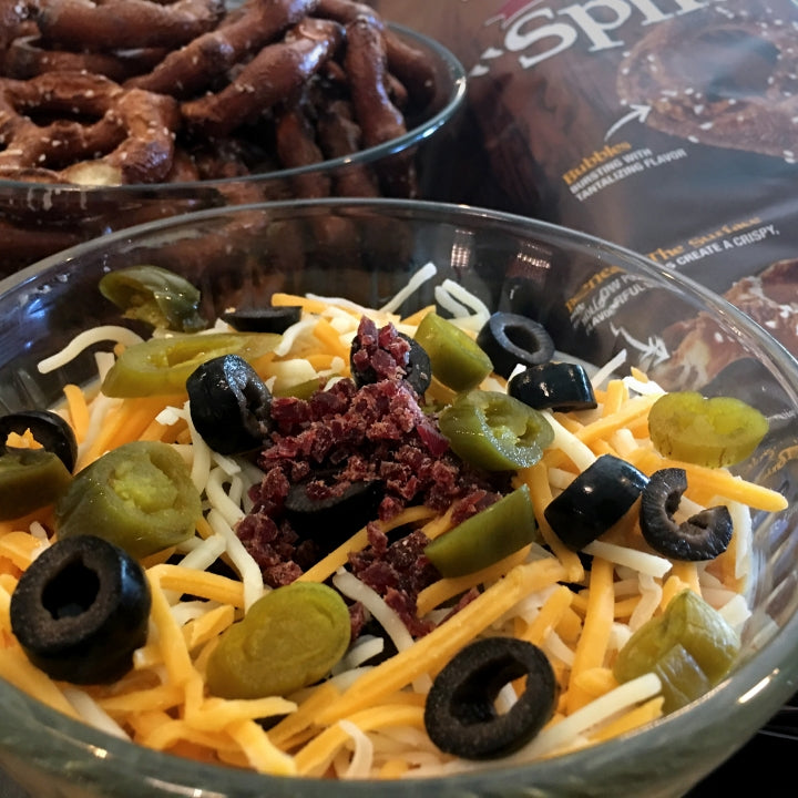"Splits" Pretzels Taco Dip