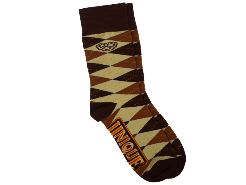 Full size image of Unique Snacks brown Socks