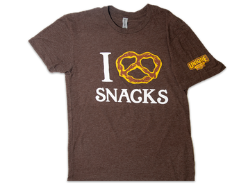 I Heart Snacks Brown T-Shirt