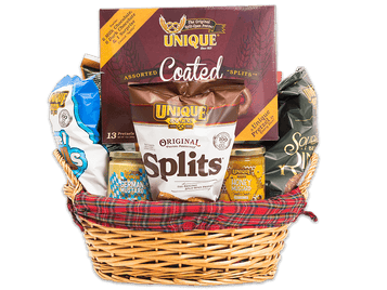 Red Plaid Liner Gift Basket