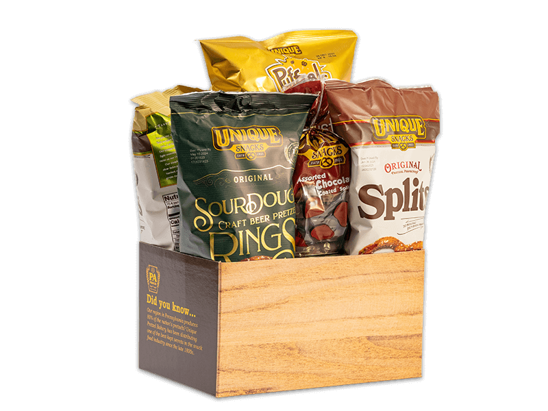 Wood Crate Gift Basket Box image 0