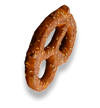 Decorative pretzel
