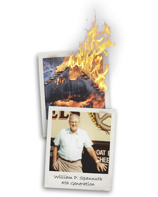 Grandpa Spannuth was splitting his time between...