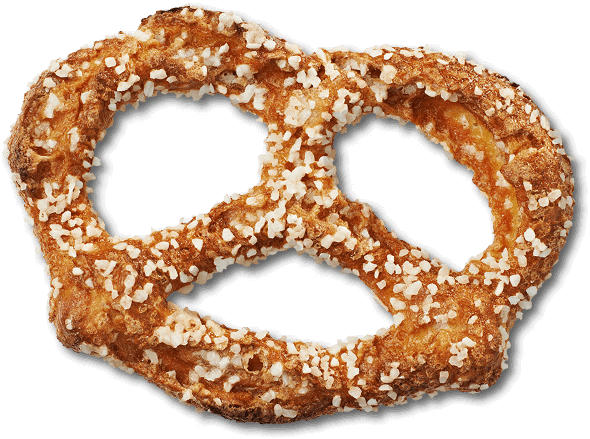 Enlarged image of extra salted pretzel