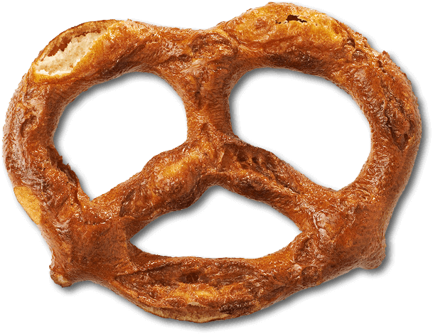 Enlarged image of unsalted pretzel