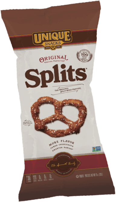 11oz bag of Unique Snacks Original Splits