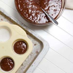 “Splits” Chocolate Caramel Cupcake
