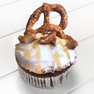 “Splits” Chocolate Caramel Cupcake