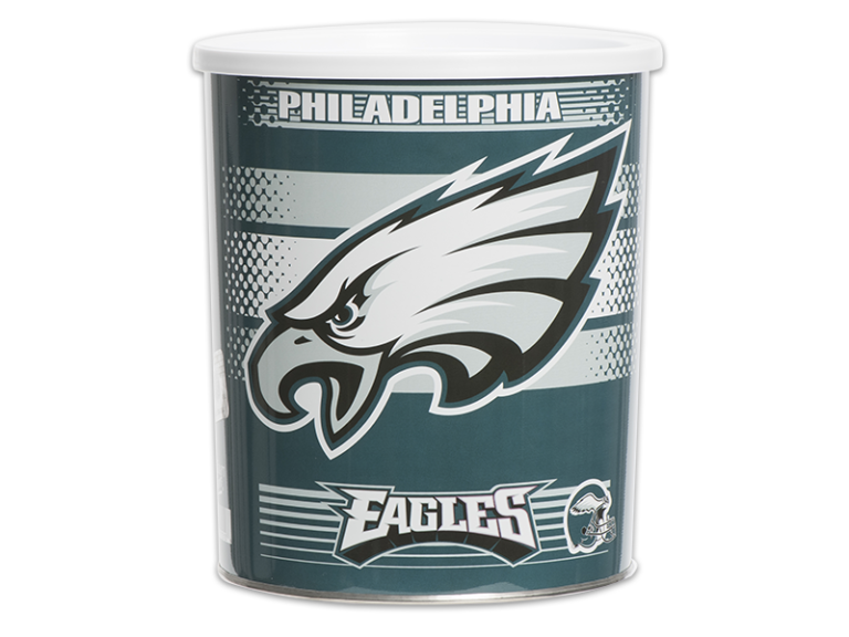 32 Count Philadelphia Eagles Tin Buy Pretzels Online Unique Snacks