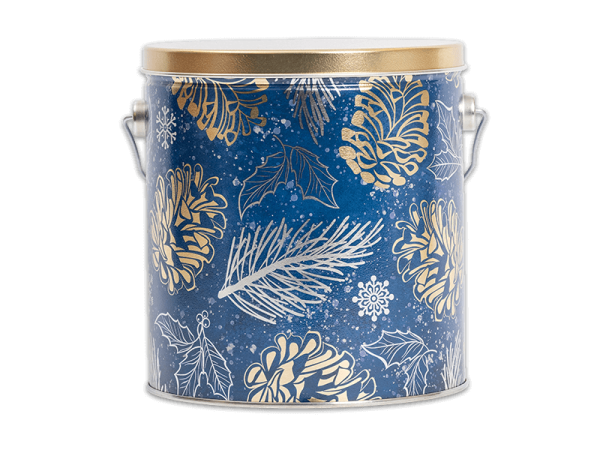 32 ct Chocolate Shimmering Pint Tin with gold lid.